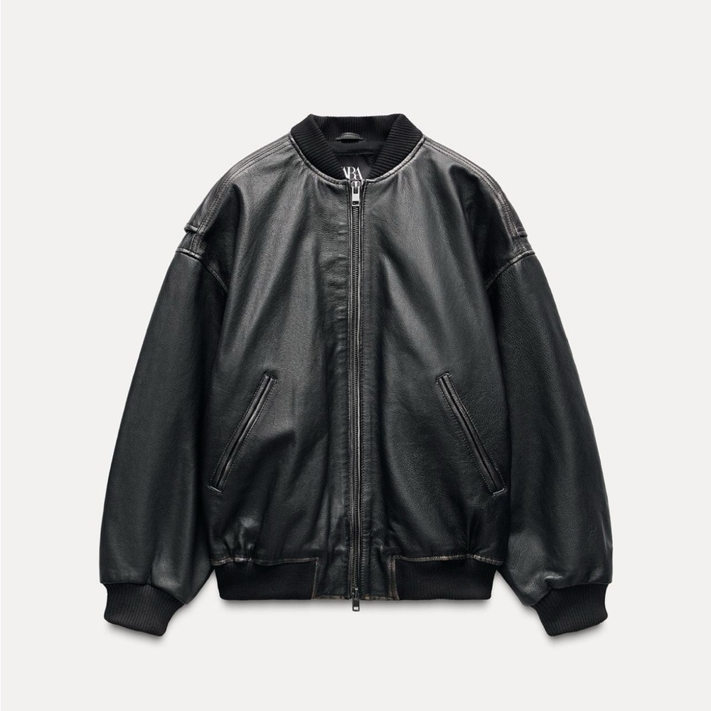 Zara 100% Leather Jacket